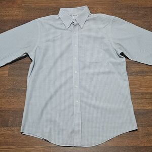 BROOKS BROTHERS mens supima button up dress shirt SIZE 16.5X35 MULTICOLOR LL12